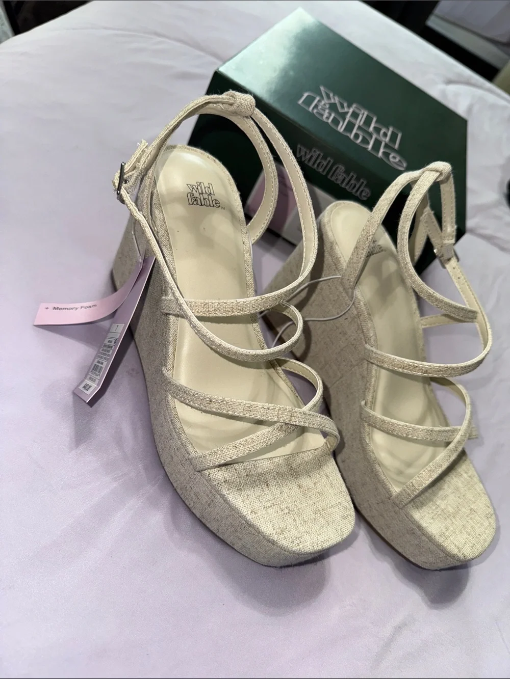 Wild Fable Ronnie Heels/Wedges + Memory Foam